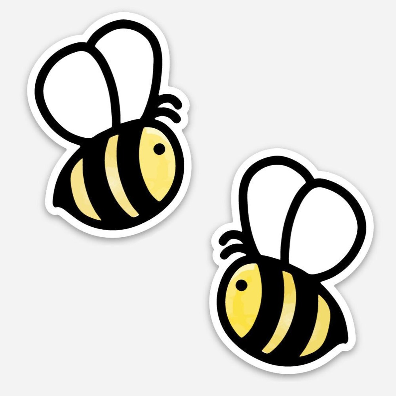 Honey Bee Stickers Set of 2 Vinyl Stickers - 1.5" x 2" Honey Bees - Retiring